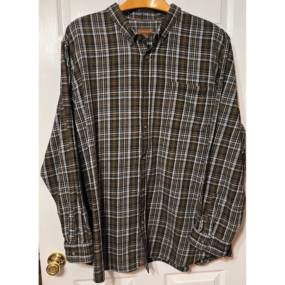 Northwest Territory‎ Men's 5XLT Plaid Flannel Long Sleeve Button Up Shirt